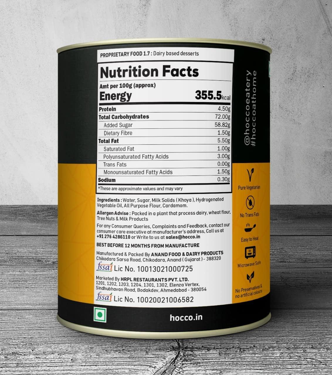 HOCCO HOCCO Ready To Eat Gulab jamun 1 kg | Soft & Delicious | Open & Eat | Pure Veg Sweets | for festival gifting occasions | Mouth-Watering Indian Mithai | No Added Colors, and Preservatives