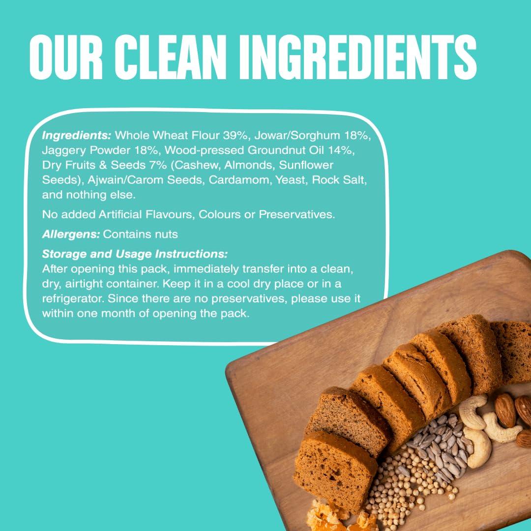 Early Foods Early Foods - Pack of 2 : Jowar Rusks | Millet Rusk Sugar Free | No Maida Rusk | Rusks for Kids | Millet Toast Biscuits Rusk 230g x 2