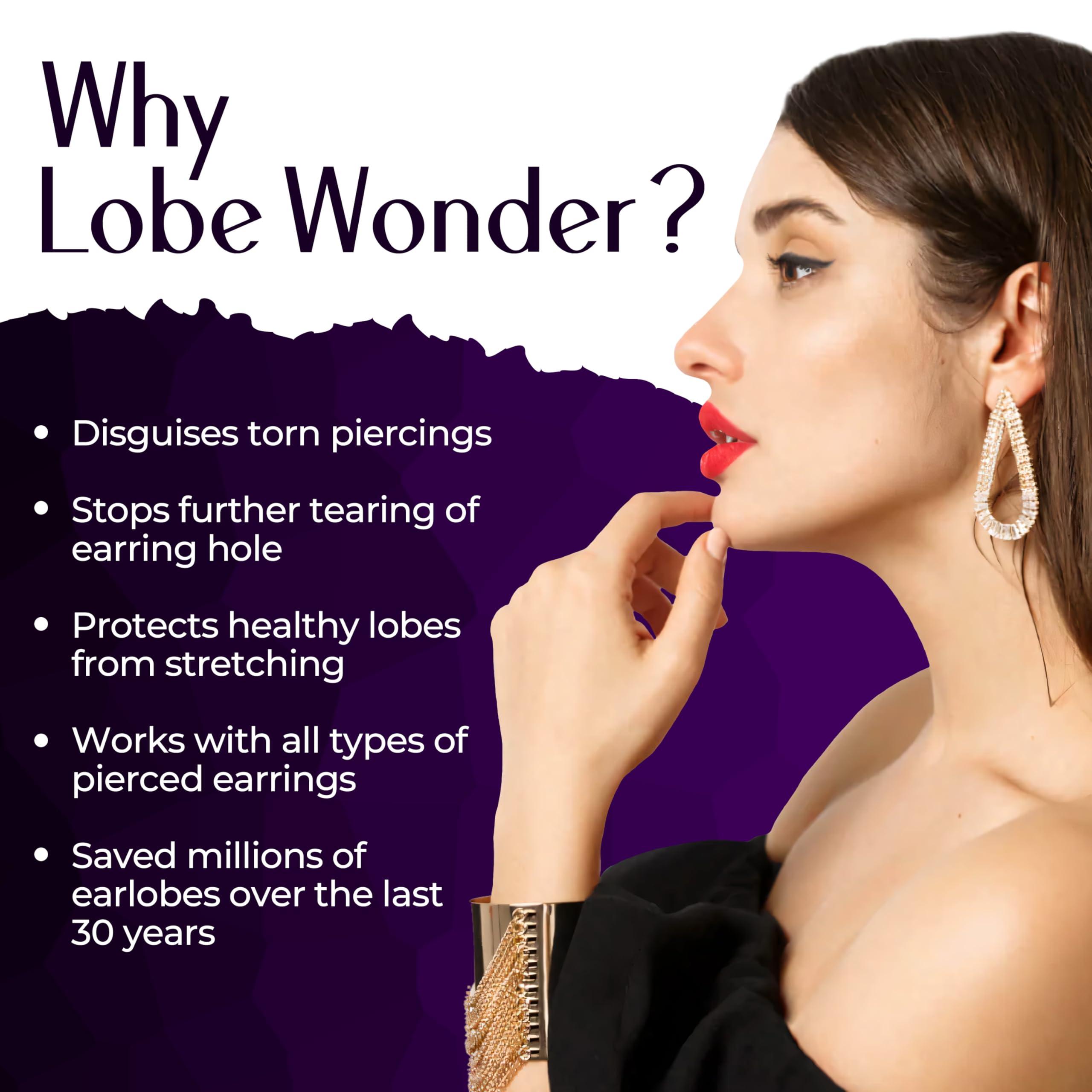 Lobe Wonder Lobe Wonder 60 Invisible Earring Ear-Lobe Support Patches Ear Lobe Support Patches: Mantra Impex Invisible Earring Lobe Support Patches Earring Sticker