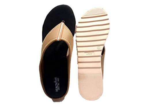 HEALTH FIT HEALTH FIT Ortho & Diabetic Soft Women's Slippers UK-10 Sultan New