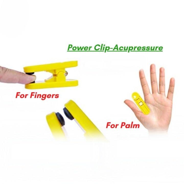 LRK LRK Acupressure Magnetic Finger Power Clips Yellow Set of 2
