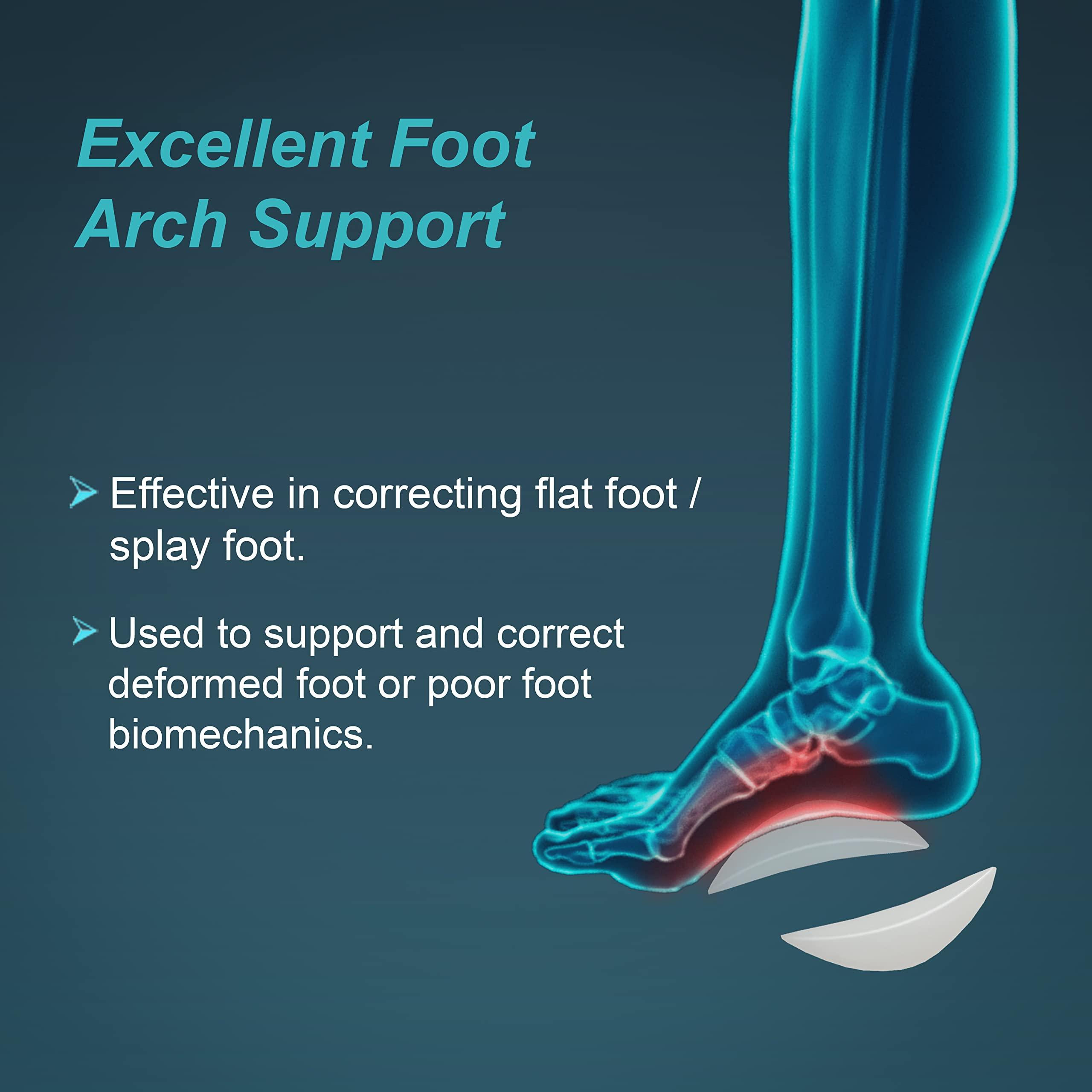 TYNOR Tynor Medial Arch Orthosis, Grey, Large, Pack of 2 & TYNOR Arch Support Semi Pro (L(39-43))