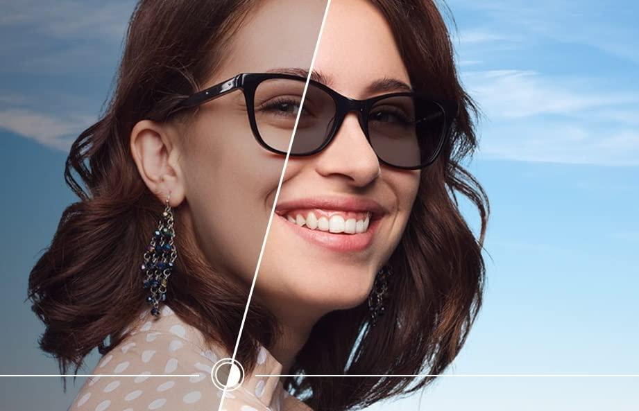 Eye 2 Eye Eye 2 Eye Photochromic Glasses For Men And Women Photochromatic Glasses For Men And Women Anti Glare With UV Protection Photo Grey Glasses With Anti Glare Lenses Zero Power