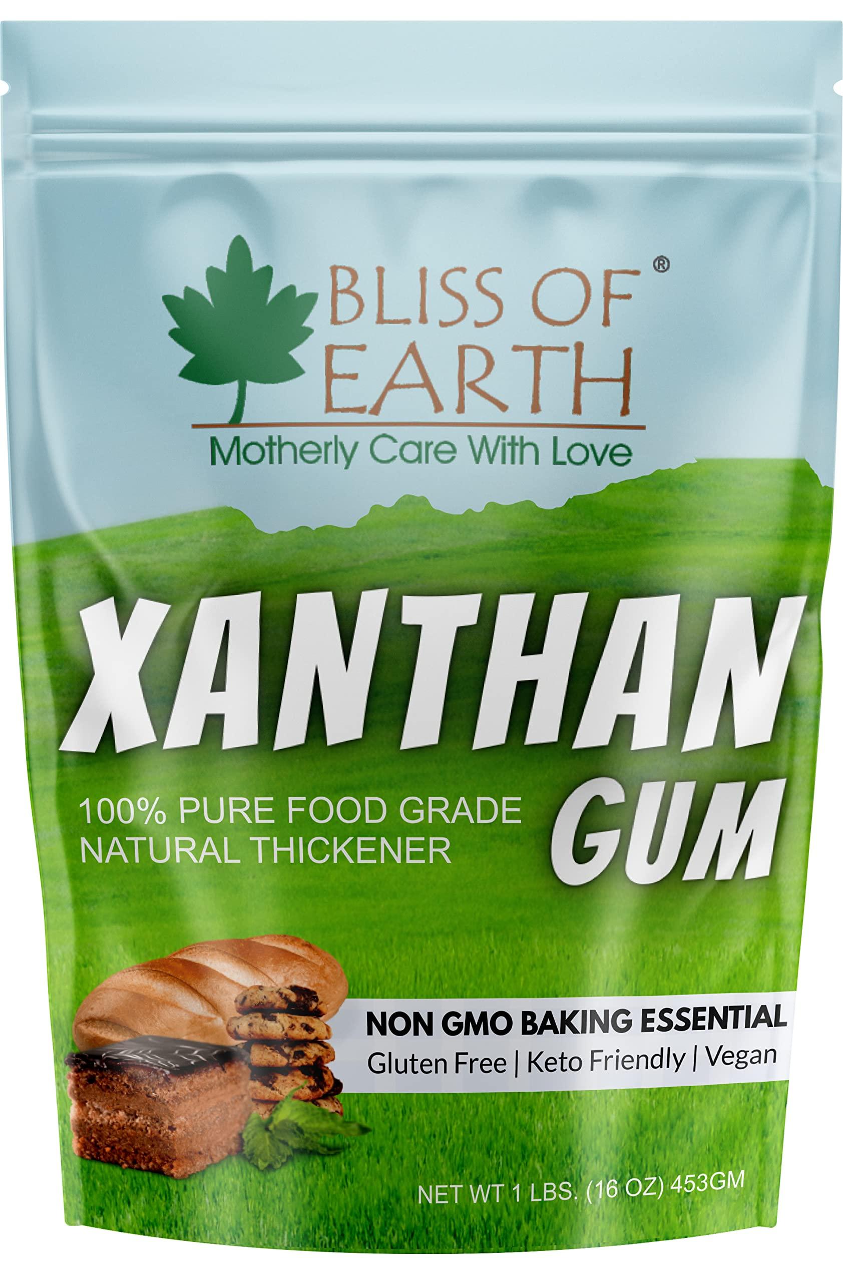 BLISS OF EARTH Bliss of Earth Xanthan Gum Powder 100% Pure Food Grade Natural Thickener Gluten Free, Keto Friendly, Vegan 453gm