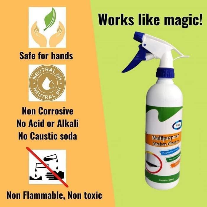 ALI SHIPPING Oil Grease Cleaner Spray Heavy-Duty Degreaser for Kitchens, Tools, and Industrial Use, Fast-Acting Oil and Grease Removal Solution for Stubborn Stains and Grime