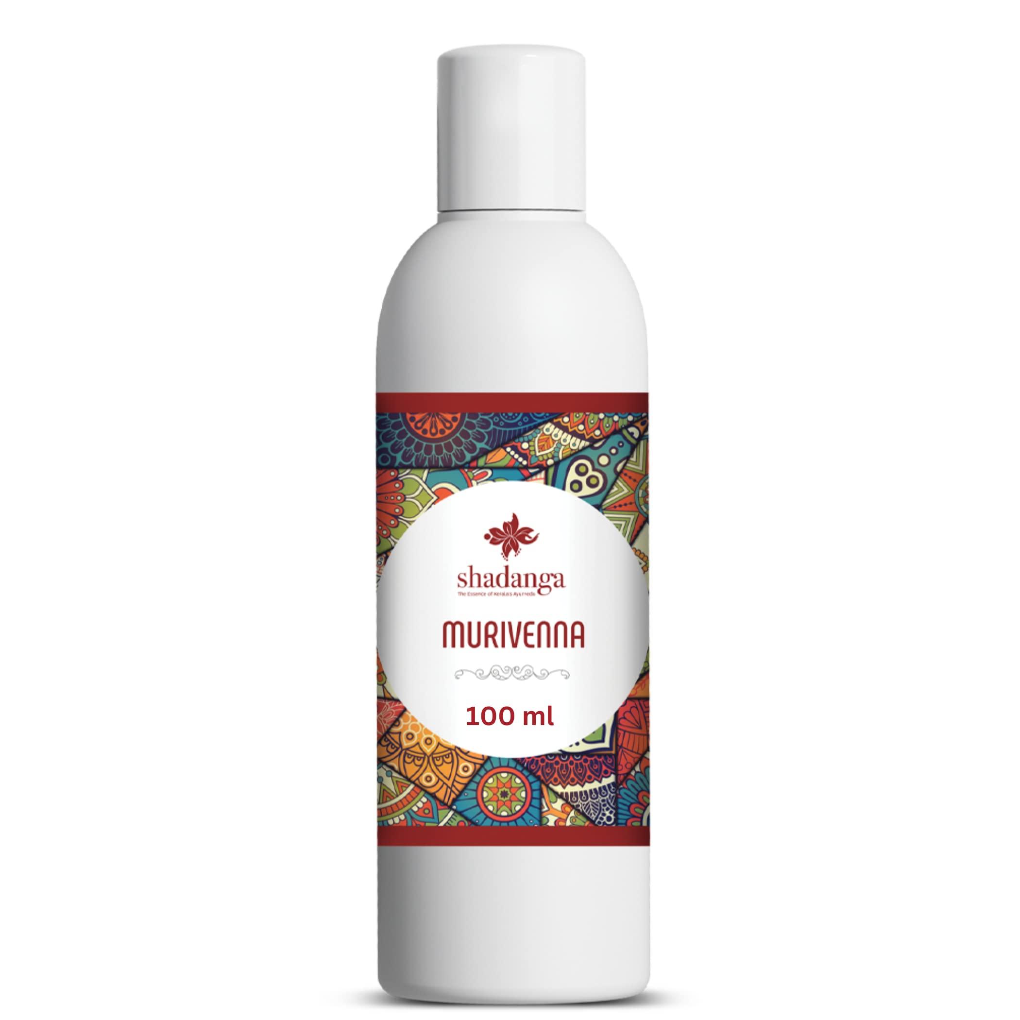 shadanga Shadanga Murivenna 100ml | Oil for Burns, Cuts, and Sprains|First aid Box Oil |Ayurvedic Pain Relief Oil|With Aloe vera, Tambula, Sigrupatra, Palandu, Tandulambu, and Shatavari in Coconut oil|