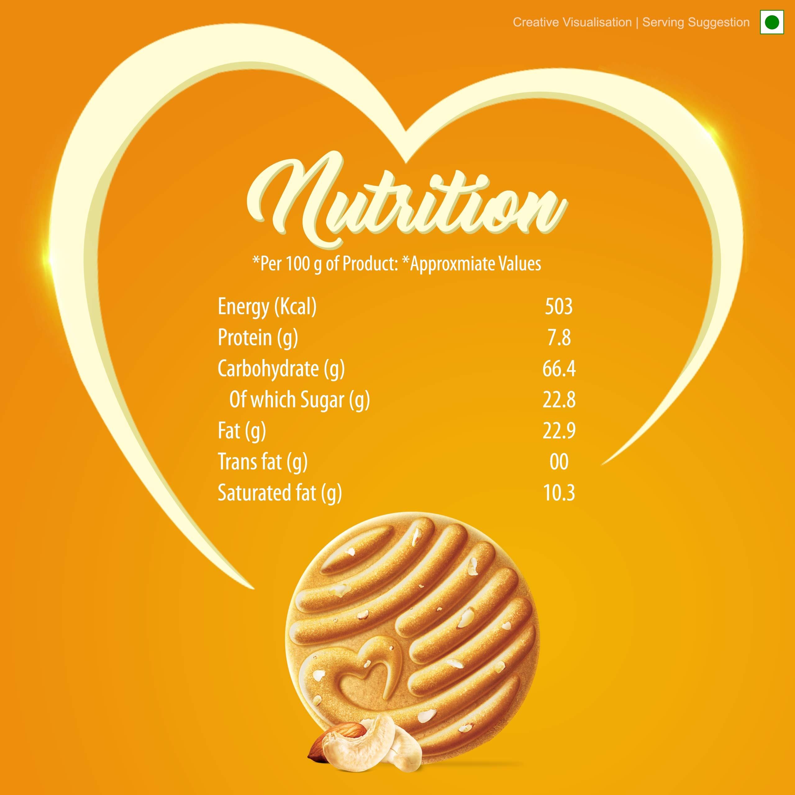 Sunfeast Sunfeast Mom's Magic Cashew and Almond Cookie, 100g (Buy 4 Get 1 Extra)