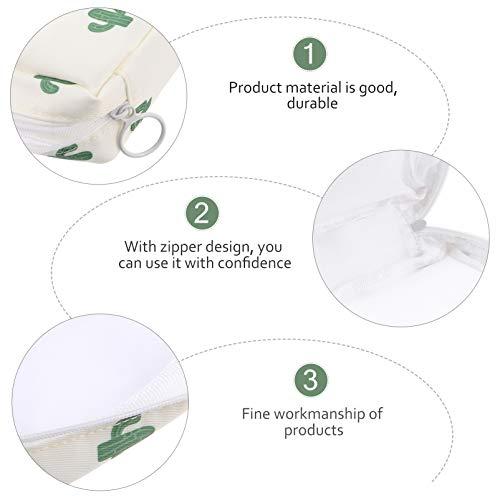 Artibetter ARTIBETTER 2pcs Menstrual Pad Napkins Bag Pouch Nursing Pad Holder Sanitary Napkin Bag Small Zipper Pouch Coin Purse for Women and Girls