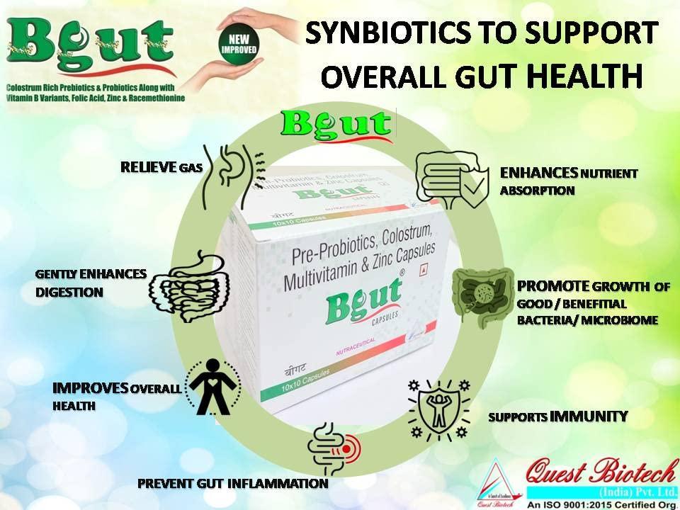 Quest Biotech Quest Biotech 01 Bgut Colostrum Rich Pre and Probiotic Capsule