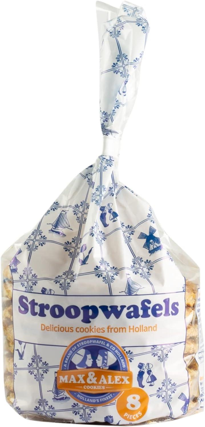 Generic Stroopwafels Max And Alex Original Dutch With Soft Caramel Syrup 8 Pieces 250gm (Pack Of 2)