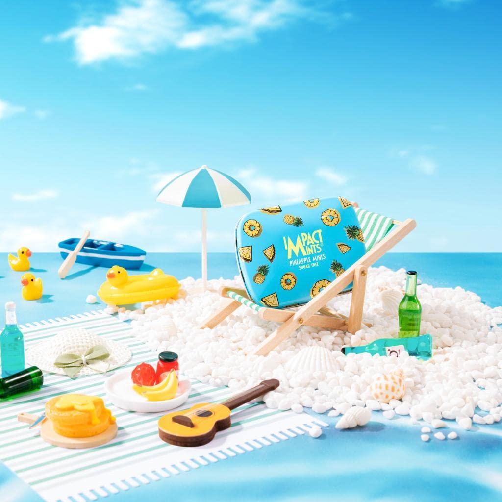 \"IMPACTMINTS\" Impact Mints Sugar Free Pineapple Flavour Mints Summer Edition (14g Each, Pack of 3)