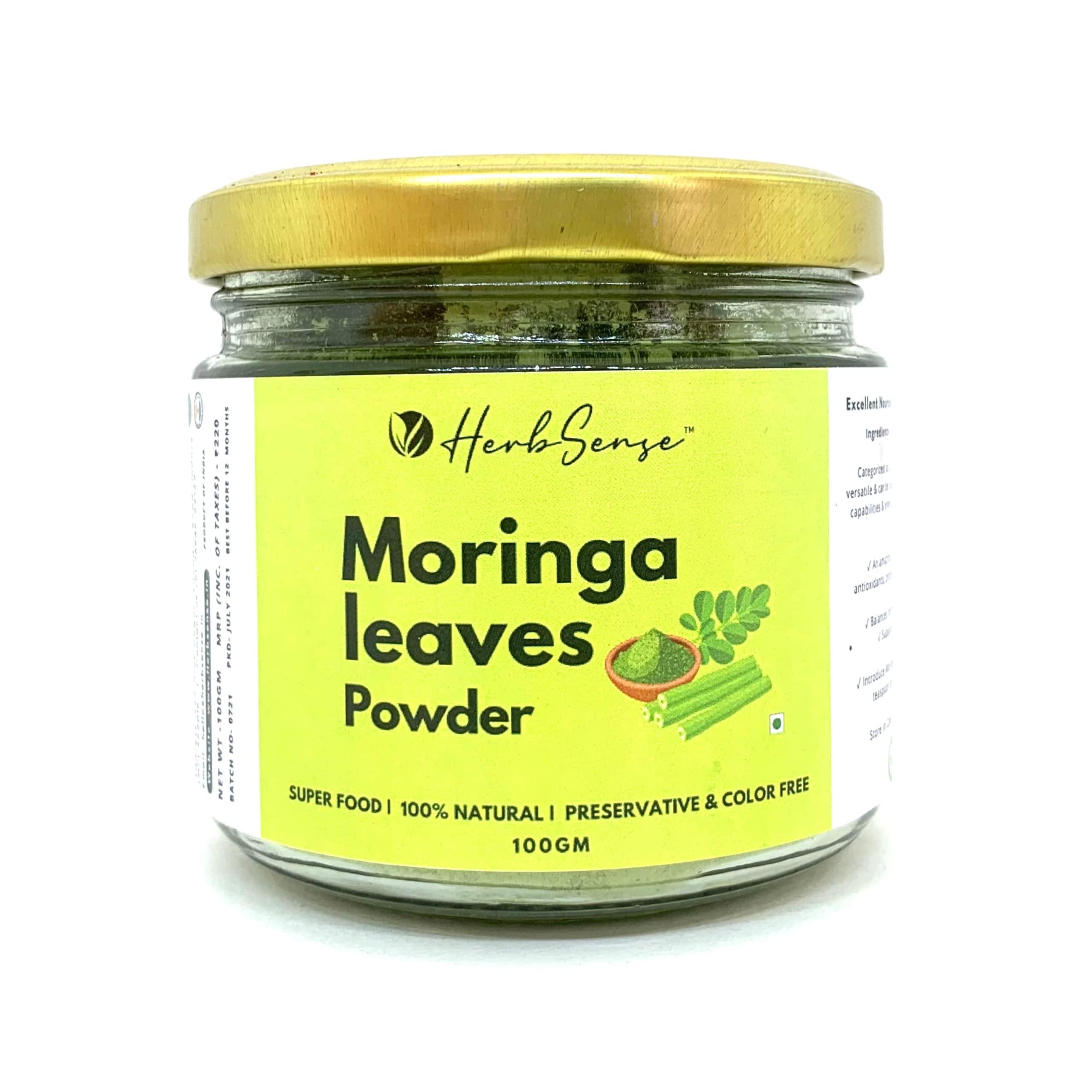 Herbsense Herbsense Superfoods For Healthy Skin, Hair & Body | Combo Pack of 5 Jars- Beetroot Powder, Flaxseed Powder, Moringa Powder, Amla Powder & Curry Leaves powder.