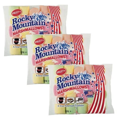 Pantai Rocky Mountain Marshmallows Regular Fruity 150 gm, Pack of 3