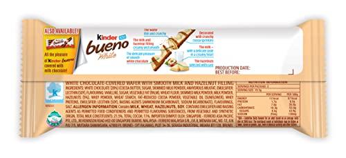 Kinder Bueno Kinder Bueno White Chocolate with Hazelnut (Pack of 3)*39g
