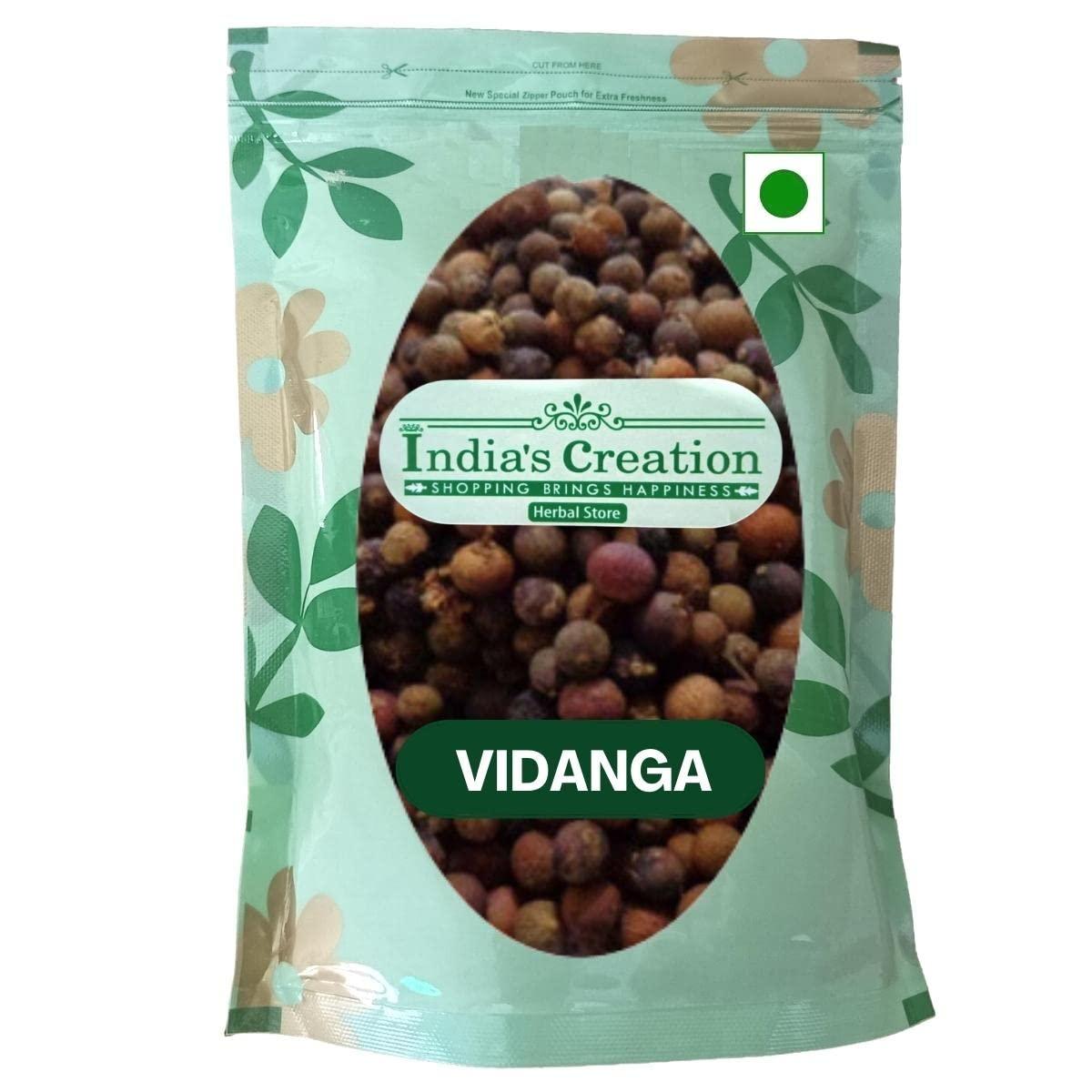 indias creation Vidanga-Baibaddang-Raw Herb-Embelia Ribes-Single Herbs-Jadi Booti (100 Gram)