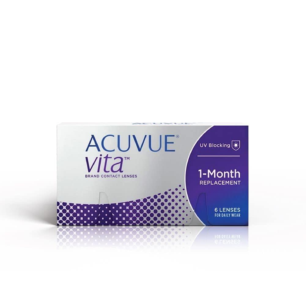 ACUVUE ACUVUE - Vita Monthly Disposable Contact Lenses (-3.25, Clear, Pack of 6 lenses) | From Johnson & Johnson