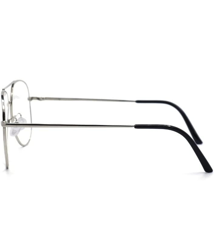 Zaveri Optic Zaveri Optic Bifocal Reading Glasses Photochromic Non Anti Glare For Men Women Power Available 1.00 1.25 1.50 1.75 2.00 2.25 2.50 2.75 3.00 Silver Avaitor (Distance plano/Reading+2.00)