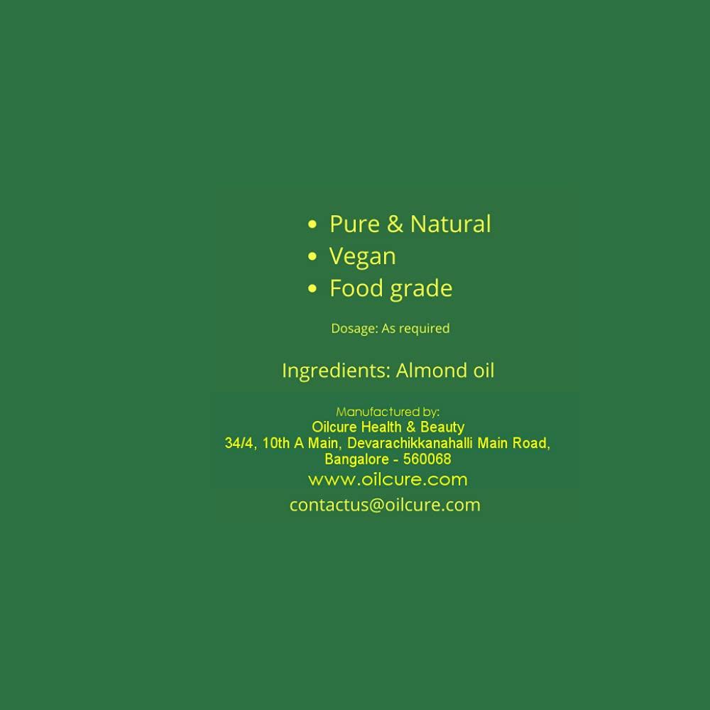 Oilcure Oilcure Almond Oil Cold Pressed | 30 ml | Badam Ka Tel