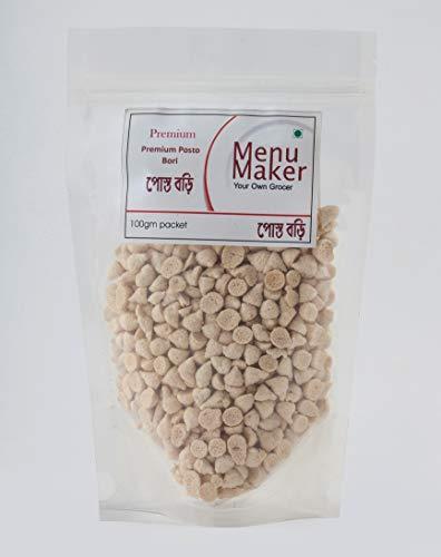 Menu Maker Menu Maker Select Premium Kalai/Biuli/Urad Dal Bori Matar Dal Bori and Posto Bori Combo Pack 300g, Pack of 3,100g Each