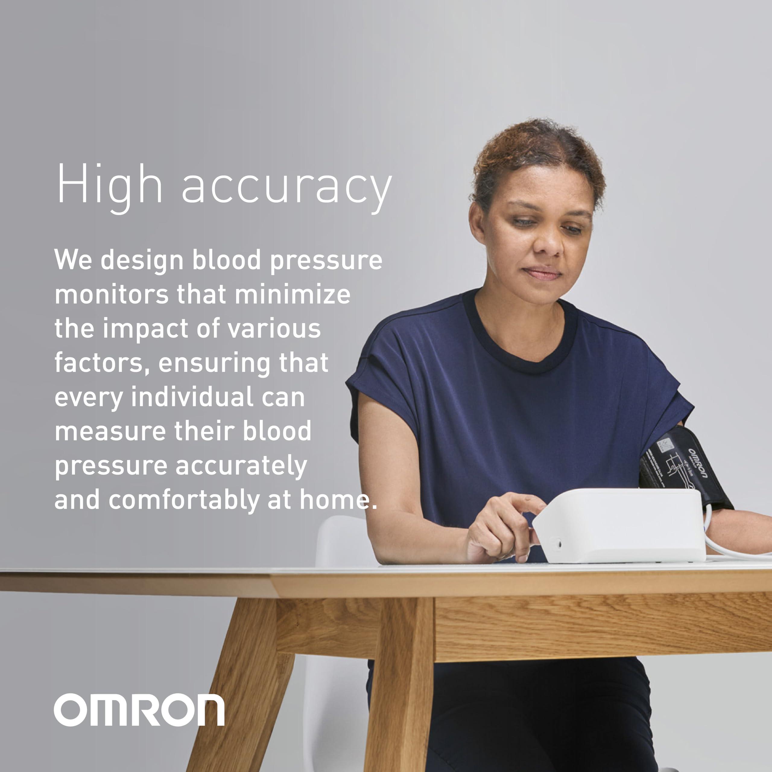 Omron Omron HEM 7156 T Digital Blood Pressure Monitor with 360 Accuracy Intelli Wrap Cuff for All Arm Sizes Accurate Measurements and Bluetooth Connectivity