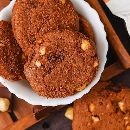 Merba Merba Patisserie Dark Chocolate and Hazelnut Cookies 200g