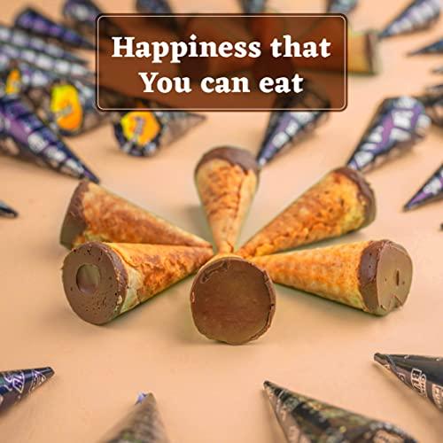 Pure Temptation Pure Temptation ChocoBlast® Premium Delicious Chocolate Flavoured Choco Fills Waffle Cones - Chocolate Gift Box - Pack of 5 (Each box contains 6 Pcs)