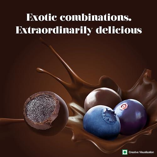 HERSHEY'S HERSHEY\'S Exotic Dark Blueberry & Acai Flavor| Dark Cocoa Rich Chocolates 100 G - Pack of 2 - 200 Gm