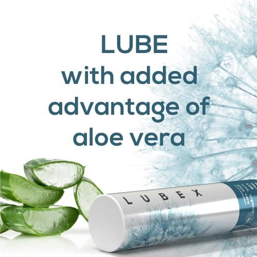 LUBex Lubex Lubricant Gel (Water-Based) Natural Lube with Aloe Vera for Her, Him & Couples - (Pack of 2) Vanilla Flavour - 50gm