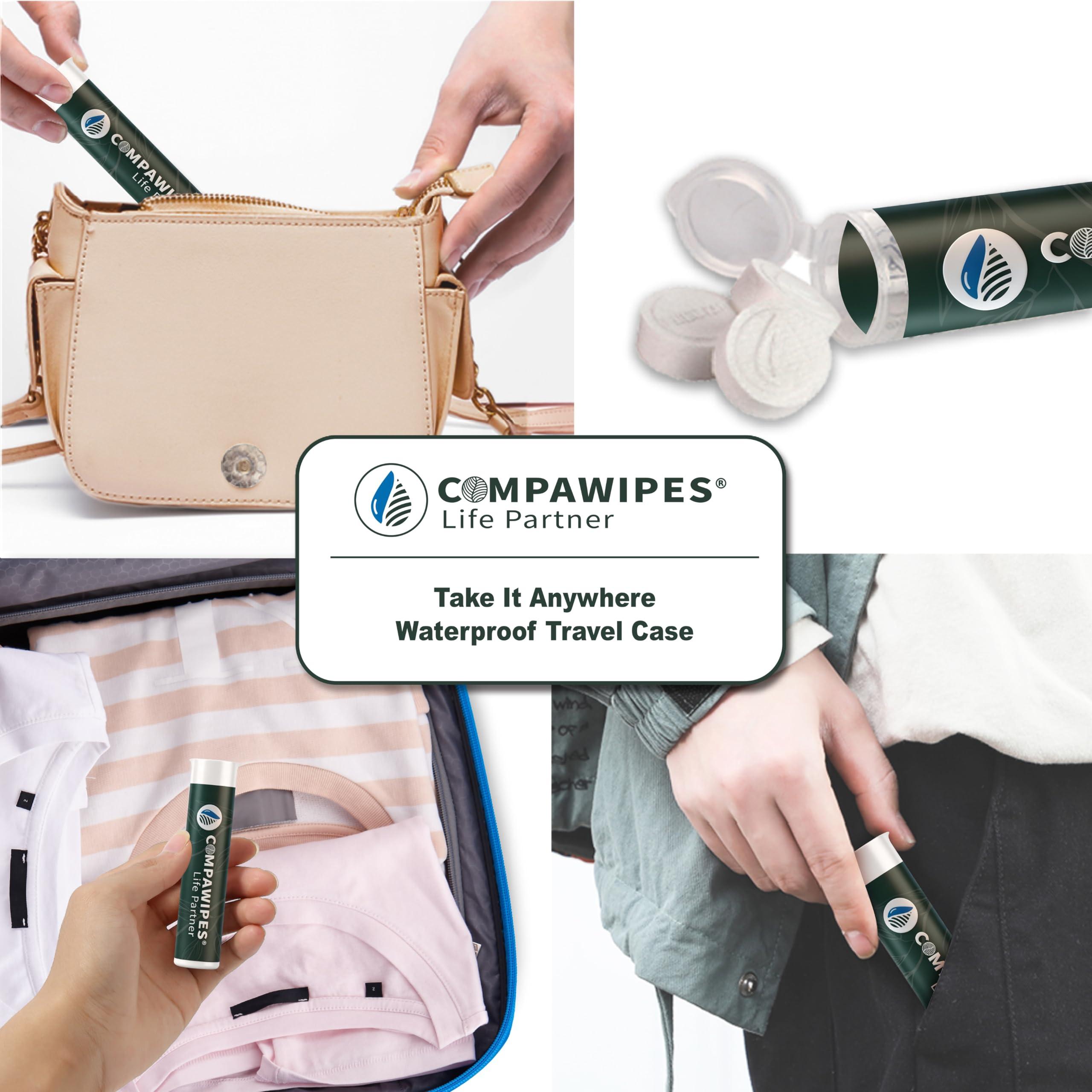 UNKENBO Coin Tissues Compressed Towels Wipes - Toilet Paper Tablets Camping Toilet Paper Travel Toilet Paper Emergency Wipes 500 Bulk Pack with 4 Carrying Cases