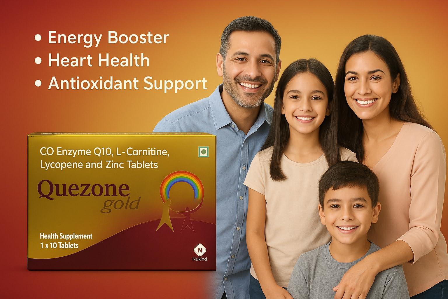 NUKIND NUKIND Quezone Gold Tablet, Pack of 1x10 Tablets