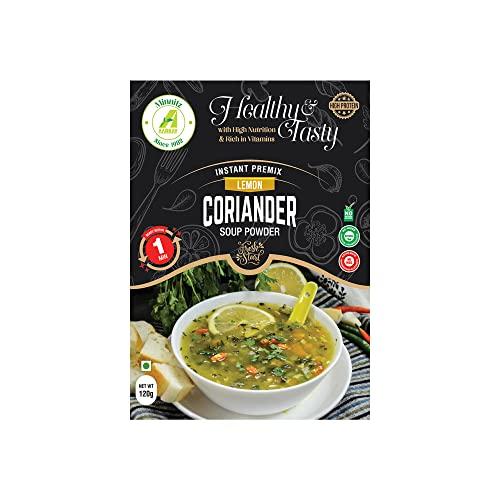 AARKAY Aarkay All Fresh Lemon & Coriander Soup With Mix Vegetable Soup pack | Instant Mix | High Protein | No Added Preservatives | No Chemical Pack of 2