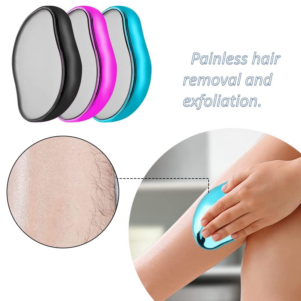 Eaaglo Eaaglo Crystal Hair Eraser For Women And Men,Magic Crystal Hair Remover Painless Exfoliation Hair Removal Tool For Arms Legs Back,Washable Crystal Epilator Without Shaving For Smooth Skin Effect Gifts