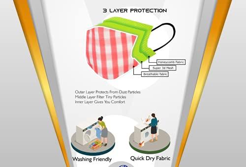 WE BLEED INDIA WE BLEED INDIA Smile Emoji 3Ply Printed Cloth Face Mask