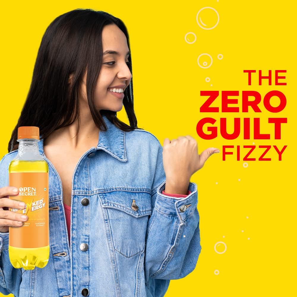 Open Secret Open Secret Energy Drink - 250ml Pack of 6 | Energy Drink for Stamina, Endurance & Performance| No Preservative| Vitamin C Rich Goosemberry, Shatavri Extract (Gooseberry)