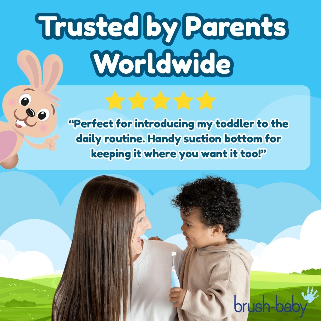 Brush-Baby Brush-Baby BabySonic Electric Toothbrush for 0-36 Months - Pink