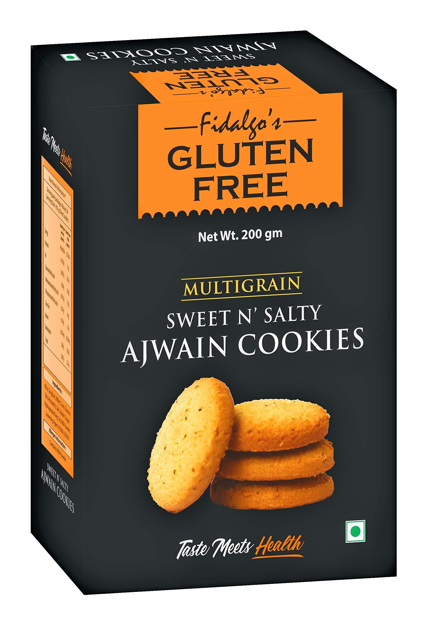 Fidalgo Fidalgo's Gluten Free Multigrain Sweet n' Salty Ajwain Cookies 200g