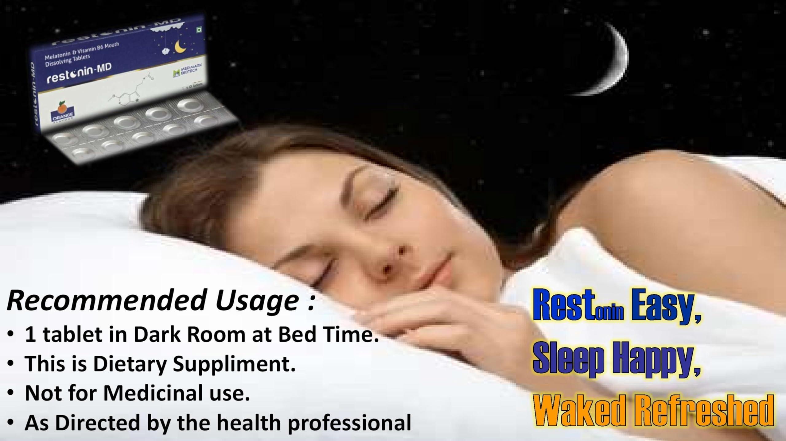 restonin restonin-MD Melatonin and Vitamin B6 Mouth Dissolving Tablets (1x10 TAB)