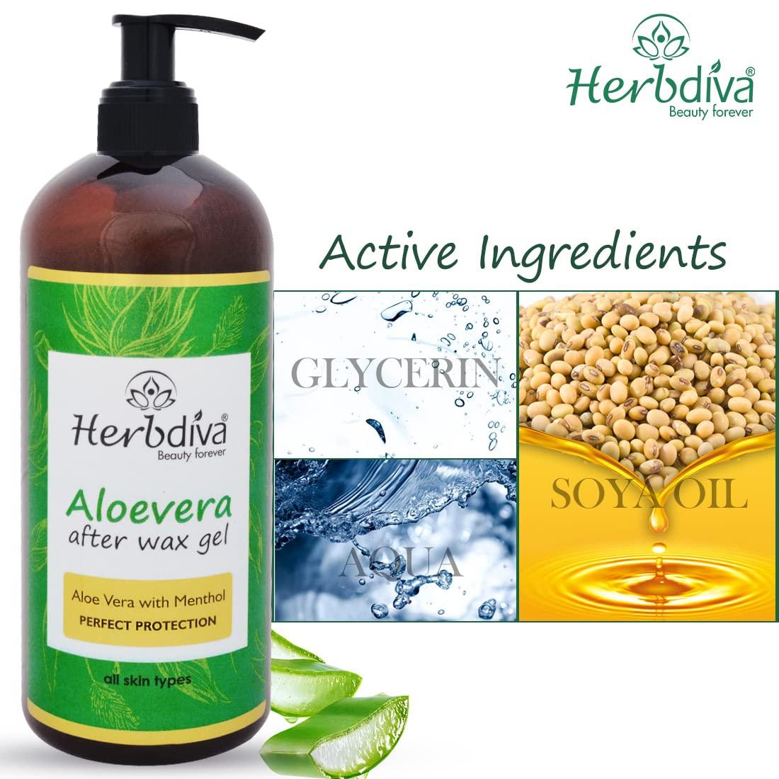 HERBDIVA Herbdiva Aloe Vera After Wax Gel 500ml
