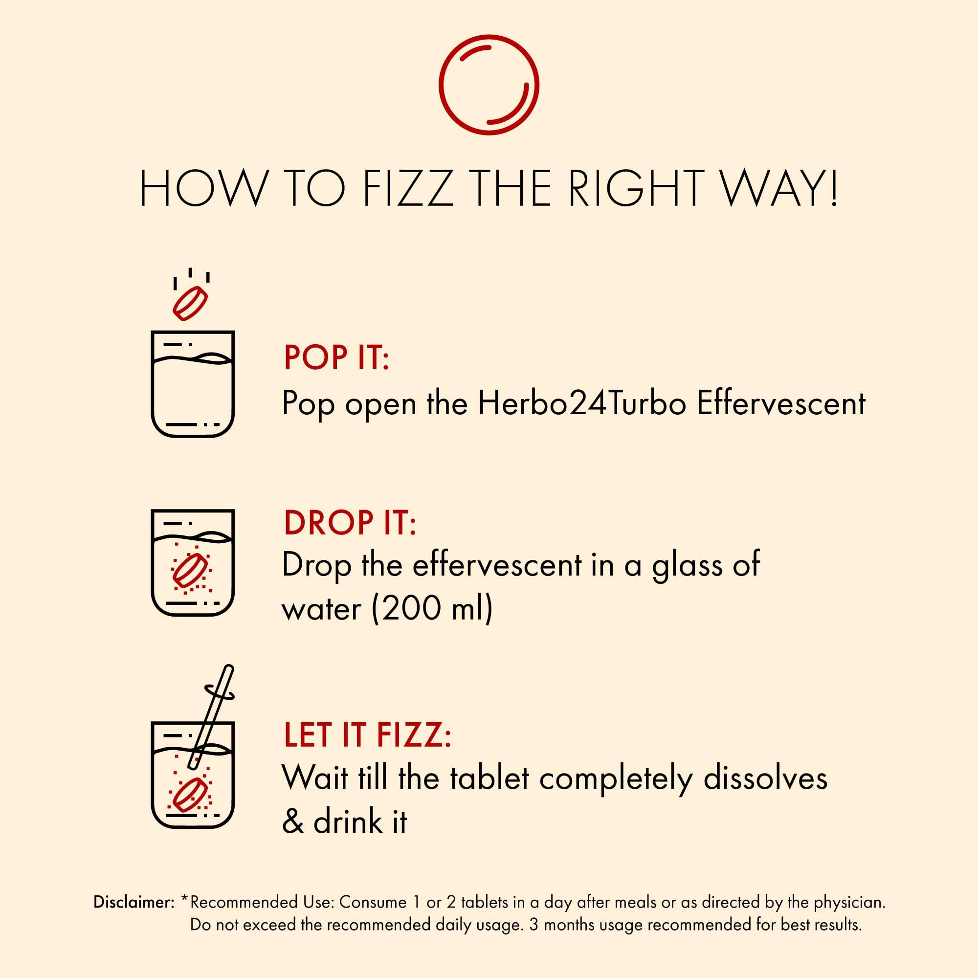 Dr. Vaidya\'s Dr. Vaidya\'s Herbo24Turbo Effervescent: Unlock Super Vigour and Vitality with Shilajit and Ashwagandha(Orange Flavor)(Pack of 4)