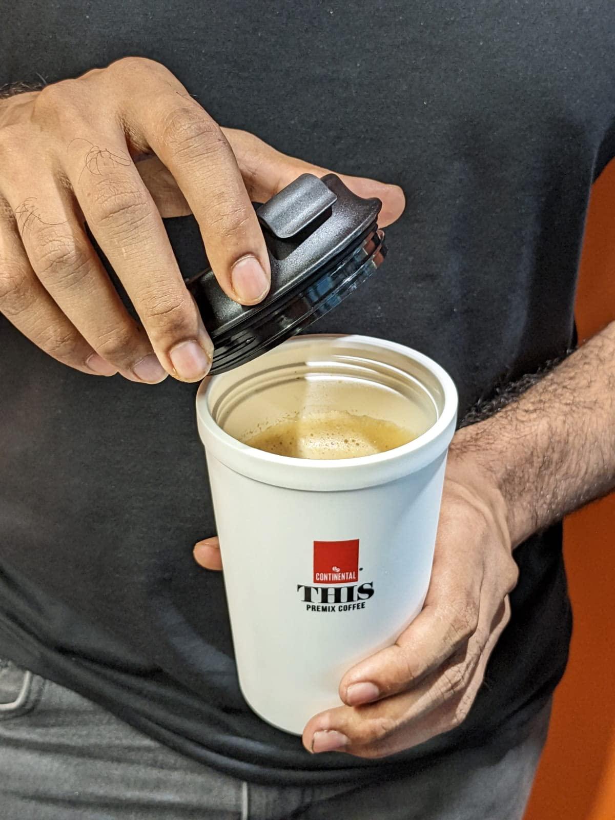 Continental This Continental This Suction Mug | Spill-Proof | Travel Friendly | Free Cappuccino (Box of 6 Sachets)