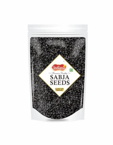 Indiana as offered by nature Indiana Basil Seeds Tukmaria Seeds, Sabja Seeds (400gm)