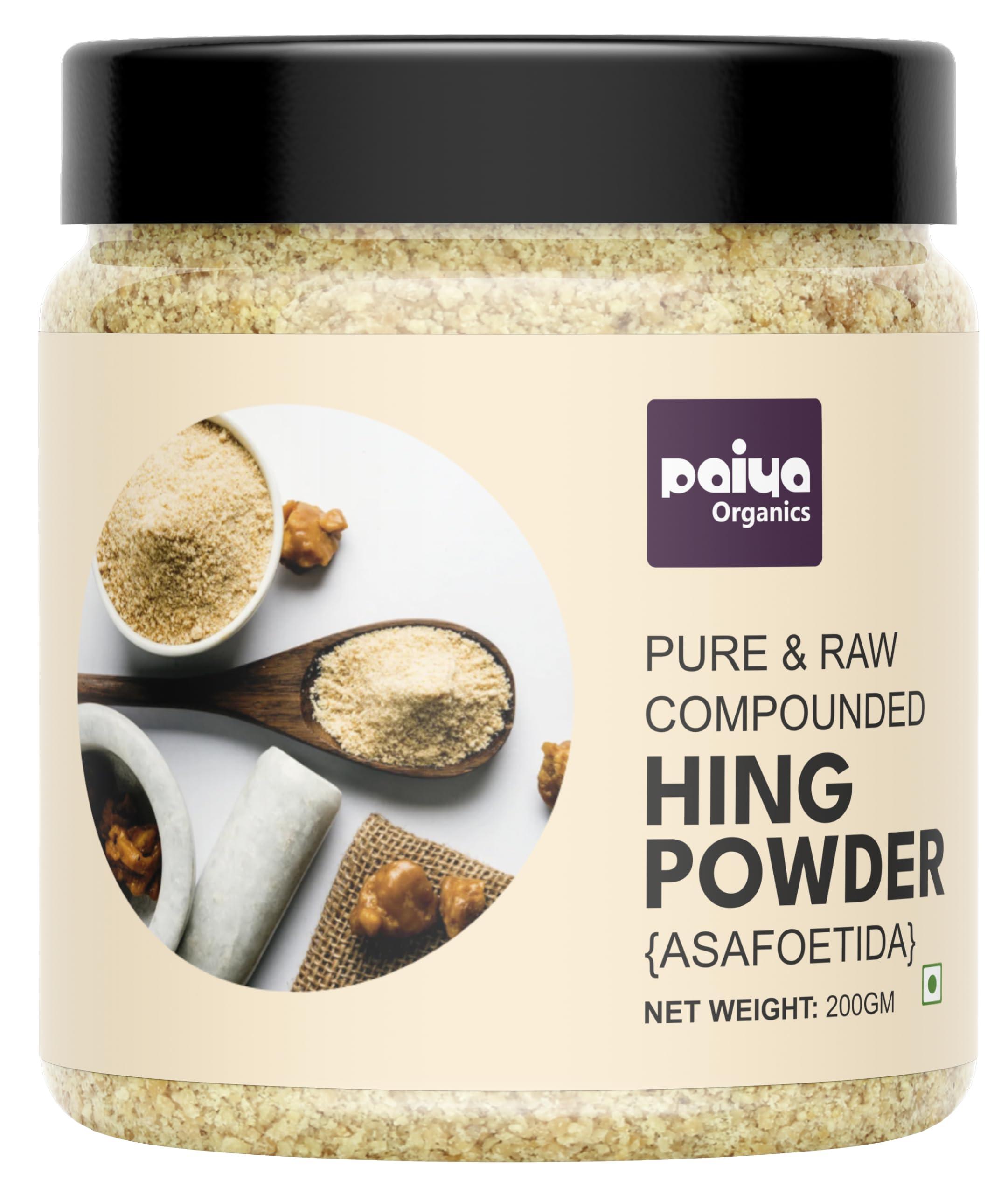 paiya organics Paiya Organics 100% Pure Hing (Asafoetida) Powder - Aromatic Spice for Flavorful Cooking 200gm