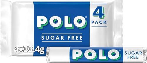 Nestle Polo Nestle Polo Sugar Free Mint Individually Wrapped 4 Pack Crunchy Mints With a Hole in The Middle & Minty Flavor 133.6g (Imported)