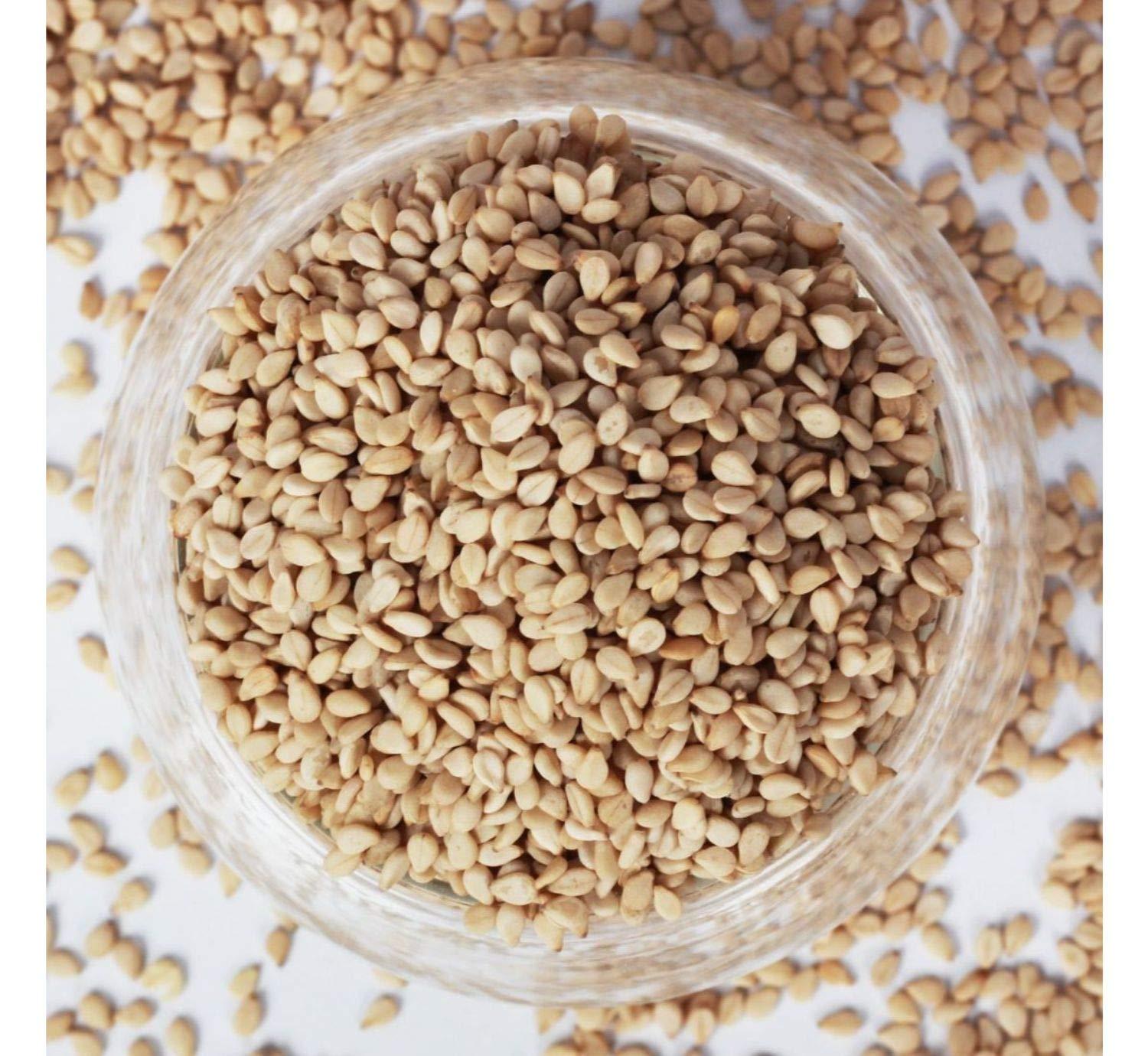 Marwadi Rajasthani Marwadi Rajasthani Testy Raw White Sesame Seeds | Safed Til - 900 Grams