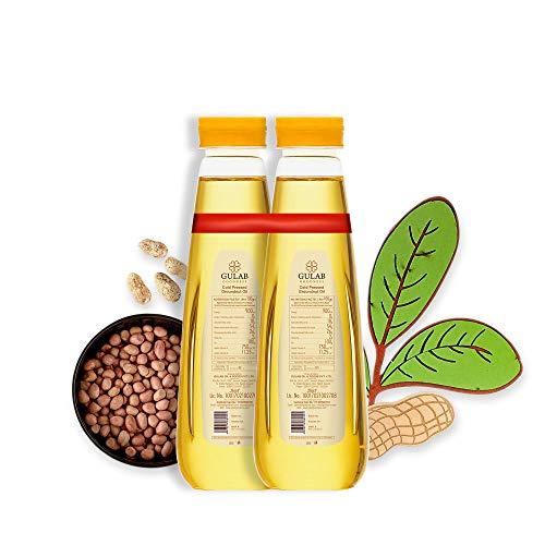 GULAB Gulab Cold Pressed Groundnut Oil Combo / Peanut Oil - 200 ml Each 100% Pure & Natural | Unrefined and Unfiltered