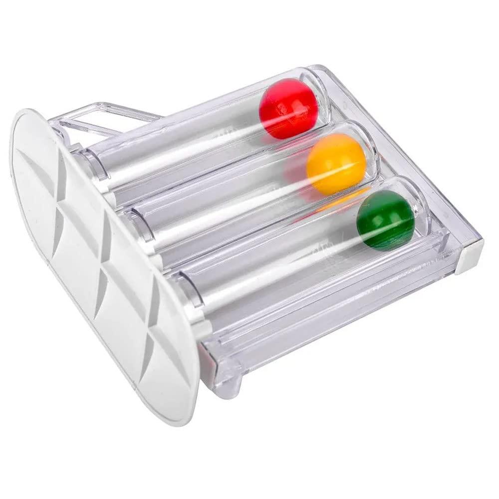 Doctist Doctist Lung Exerciser Respiratory Spirometer for Breathing Exercise Respirometer Washable Hygienic & Detachable Breath Measurement System 3 Ball Respiratory Exerciser 1 Pack