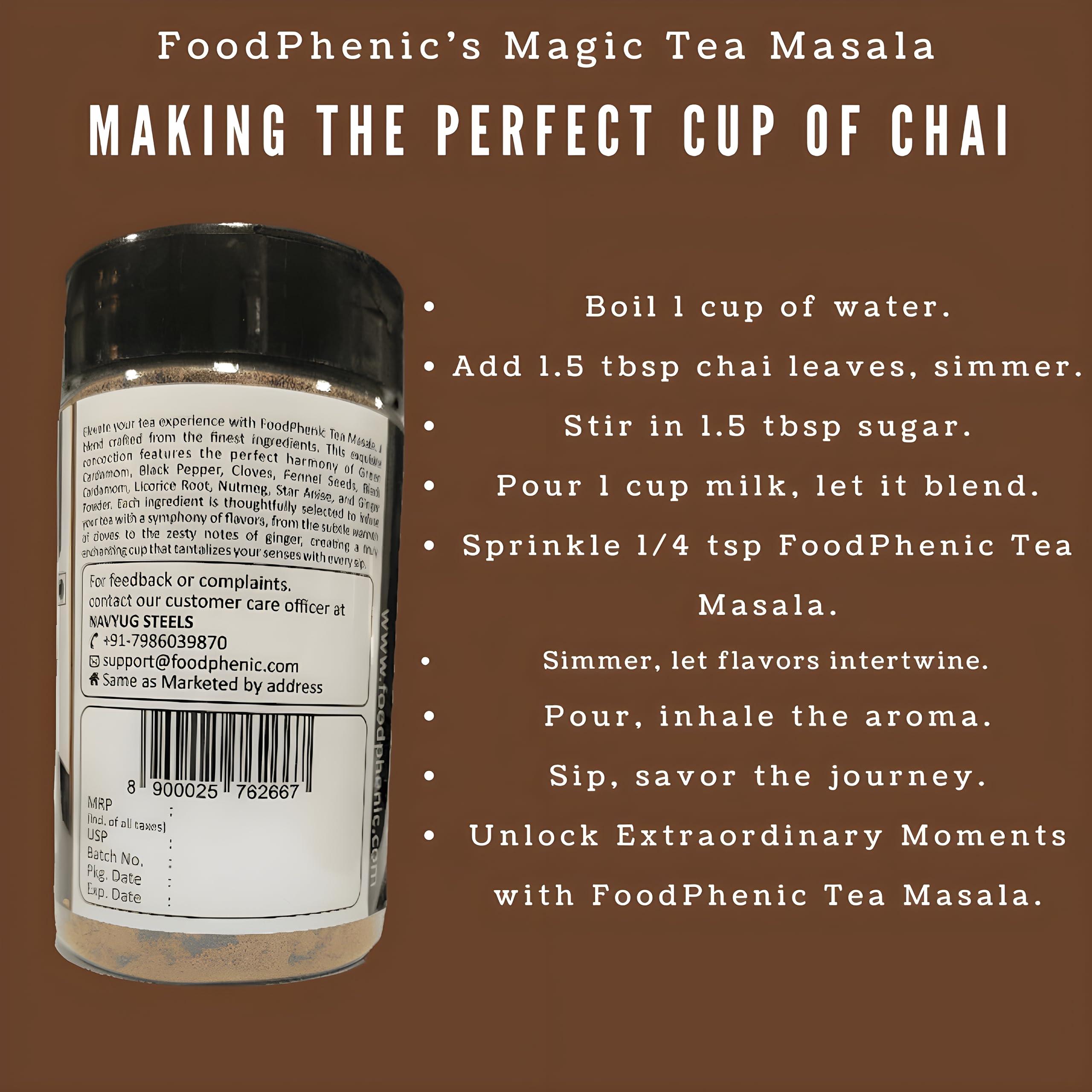 FOODPHENIC Foodphenic\'s Magic Tea Masala: Chai ki Mehfil, Masalon ka Jaadu