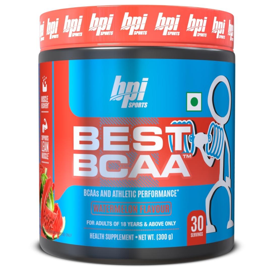 BPI Sports BPI Sports Best BCAA - BCAA Powder - Branched Chain Amino Acids - Muscle Recovery - Muscle Protein Synthesis - Lean Muscle - Improved Performance - Hydration - Watermelon - 30 Servings - 300 gram.