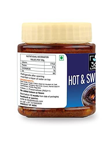 365 STORE TO DOOR 365 STORE TO DOOR Hot & Sweet Lime Pickle, 500 g | Meetha aur Tikha Nimbu Ka Achar | Homemade, No Preservatives, No Oil | 100% Pure & Hygiene | Ready to Eat