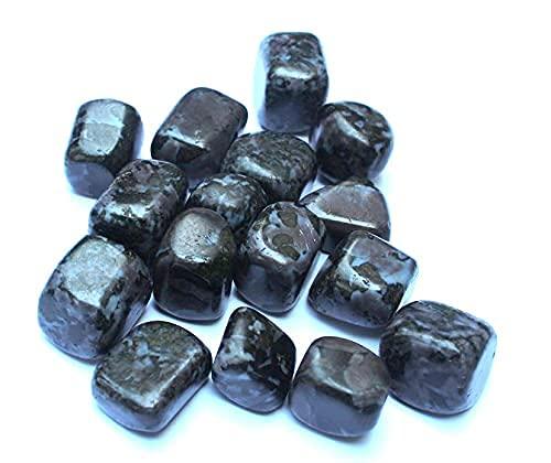 Jet International Crystal Jet Indigo Gabro Tumbled Stone 100 Grams Attractive Genuine A Grade Approx. 0.75" to 1 Inch Image is Reference